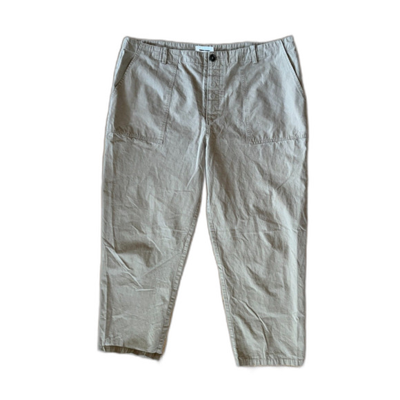 COMMON MARKET Beige 100% Cotton Barrel Pants Trousers   Women's Plus Size XXL - Picture 3 of 11